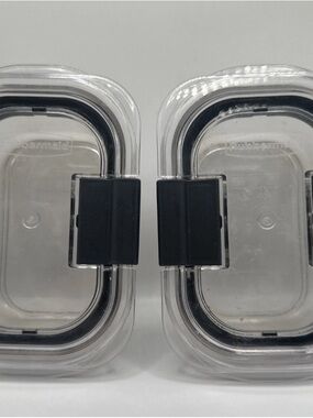 Rubbermaid Clear Food Storage Containers with Black Latches (Pair)